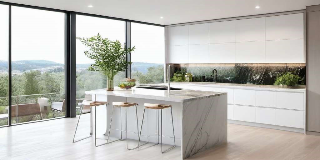 Cocina blanca moderna